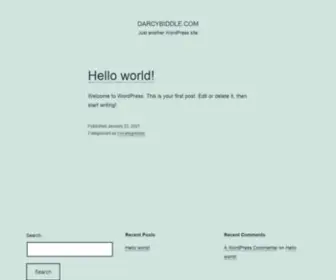 Darcybiddle.com(Just another WordPress site) Screenshot