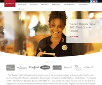 Darden.com(Darden Restaurants) Screenshot