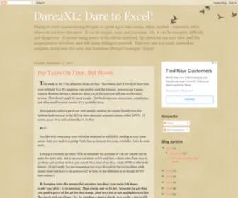 Dare2XL.com(Dare to Excel) Screenshot