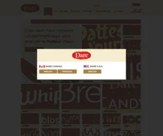 Darefoods.com(Dare Foods Canada) Screenshot