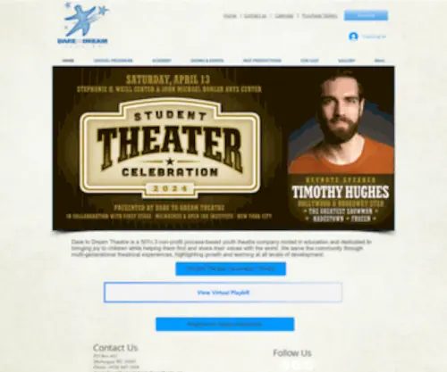 Daretodreamtheatre.com(Dare to Dream Theatre) Screenshot