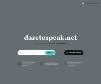 Daretospeak.net(daretospeak) Screenshot