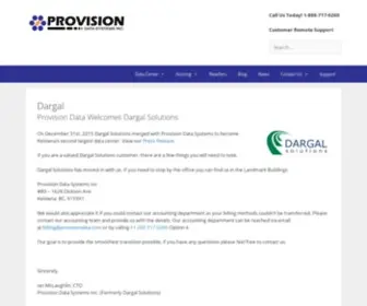 Dargalsolutions.com(Provision Data Systems Inc) Screenshot