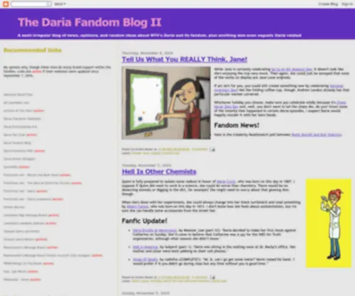 Dariablog2.blogspot.com(The Daria Fandom Blog II) Screenshot