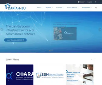 Dariah.eu(Digital Research Infrastructure for the Arts and Humanities) Screenshot