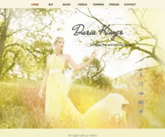 Dariakinzer.com(Schlager Pop Sängerin) Screenshot