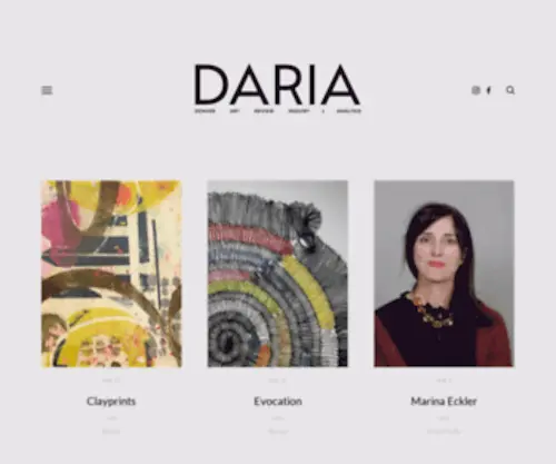 Dariamag.com(DARIA Art Magazine) Screenshot