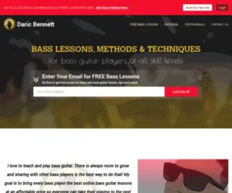 Daricbennett.com(Learn To Play Bass Guitar) Screenshot