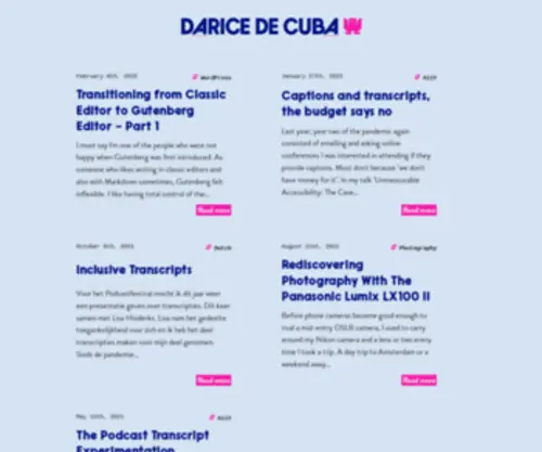 Darice.org(The Quiet Musings of Darice de Cuba) Screenshot
