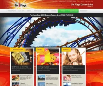 Darienlake.com(Six Flags) Screenshot