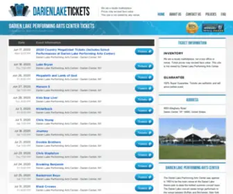 Darienlakepac.org(Darien Lake Performing Arts Center) Screenshot
