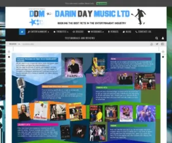 Darindaymusic.co.uk(The Premier Entertainment Agency and Management Company) Screenshot