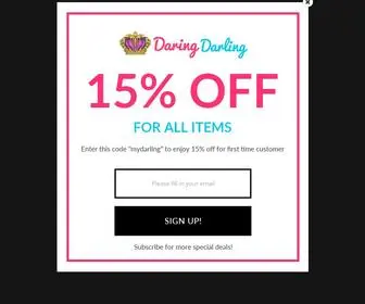 Daringdarling.com(Best Online Shopping Store) Screenshot