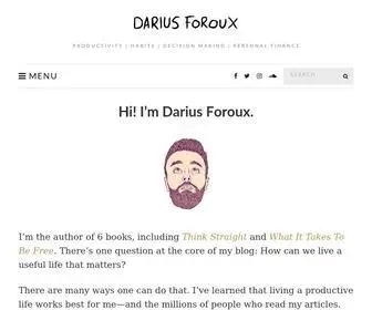 Dariusforoux.com(Darius Foroux) Screenshot
