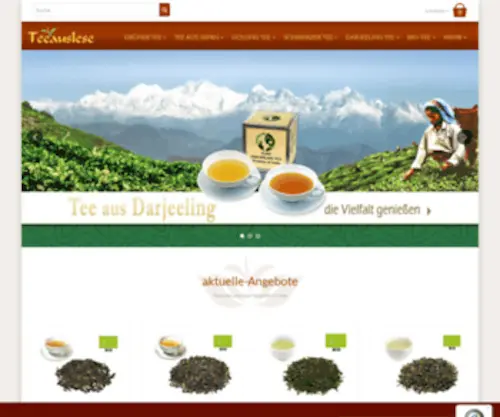 Darjeelingtee.de(Manßhardt Teehandel) Screenshot