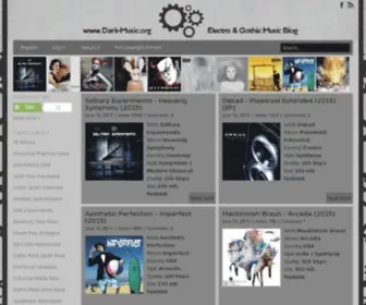 Dark-Music.org(Electro & Gothic Music Blog) Screenshot