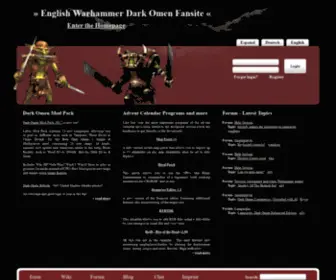 Dark-Omen.org(Warhammer Dark Omen Fansite Portal) Screenshot