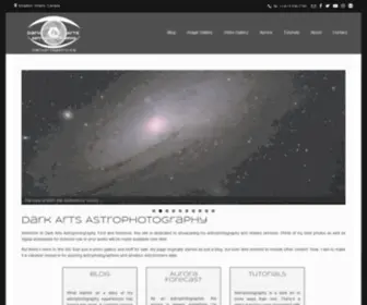 Darkartsastro.ca(Bringing you stunning astrophotography and amazing time lapse videos of the sky) Screenshot