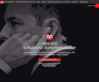 Darkbird.de(Software für Sicherheitsdienste) Screenshot