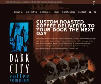 Darkcitycoffee.com(Dark City Coffee) Screenshot