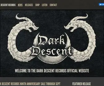 Darkdescentrecords.com(Dark Descent Records) Screenshot