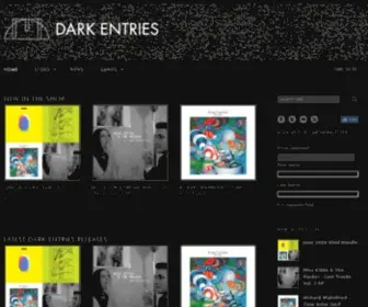 Darkentriesrecords.com(Dark Entries Records) Screenshot