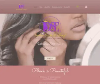 Darkershadeofebony.com(Darker Shade of Ebony is... natural skin care products) Screenshot