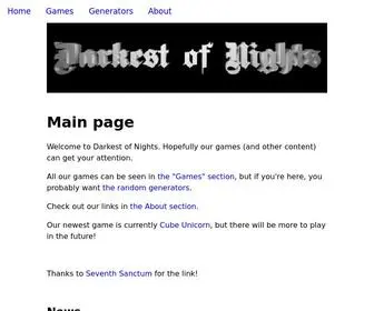 Darkestofnights.com(Darkest of Nights) Screenshot