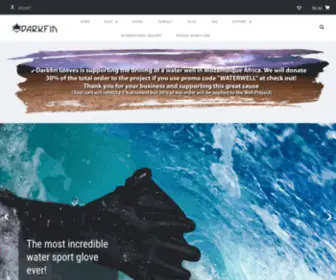 Darkfingloves.com(Webbed Gloves for Surfing) Screenshot