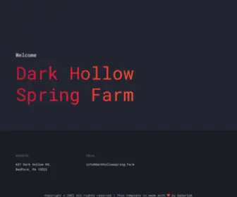 Darkhollowspring.farm(Dark Hollow Spring Farm) Screenshot