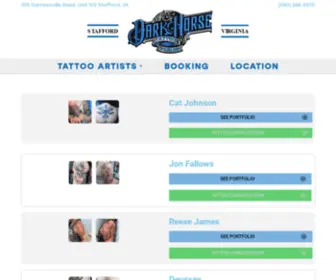 Darkhorsetattoos.com(Stafford Virginia Custom Tattoo Studio) Screenshot