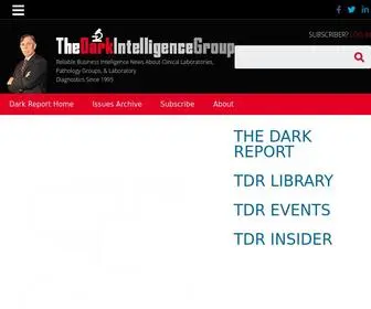 Darkintelligencegroup.com(Industry-leading intelligence on clinical laboratory management) Screenshot