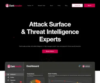 Darkinvader.io(External Attack Surface Management (EASM)) Screenshot