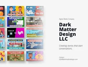 Darkmatterdesign.com(Telling Stories) Screenshot