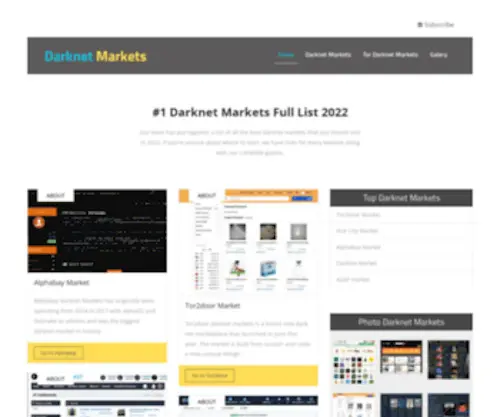 Darknet-Markets.net(The Best Darknet Markets) Screenshot