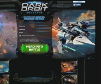 Darkorbit.com.mx(Para los fans de los juegos de navegador en el espacio) Screenshot