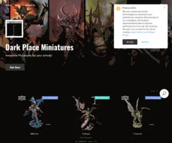 Darkplaceminiatures.com(Dark Place Miniatures) Screenshot