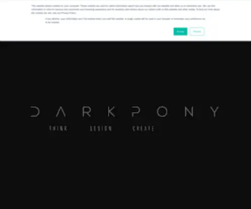 Darkpony.eu(Website design and development in Cyprus) Screenshot