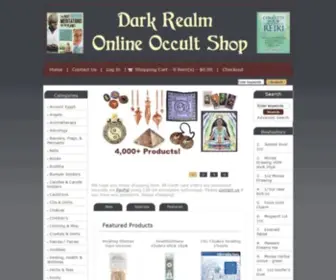 Darkrealmonlineoccultshop.com(Magickal Products) Screenshot