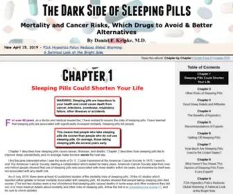 Darksideofsleepingpills.com(Chapter 1 of an online book) Screenshot