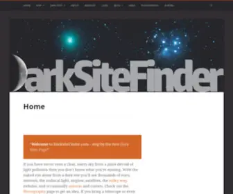 Darksitefinder.com(Light Pollution Maps) Screenshot