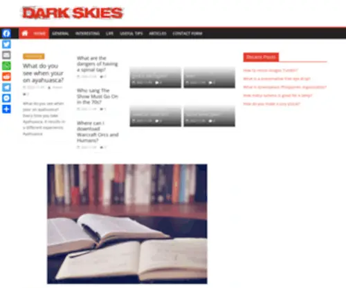 Darkskiesfilm.com(Improving your professional writing skills) Screenshot