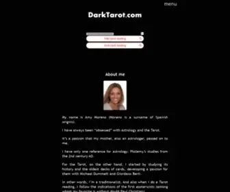Darktarot.com(Free Tarot Reading by the Decans and Tarot Reading by the Gypsy) Screenshot
