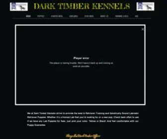 Darktimberkennels.com(Labrador Labs for sale) Screenshot