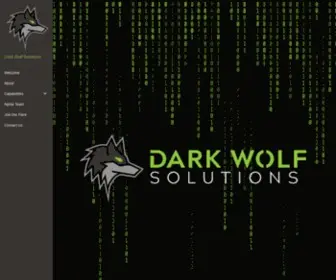 Darkwolfsolutions.com(Dark Wolf Solutions operates at the nexus of technical innovation and supports mission needs for federal and commercial customers) Screenshot