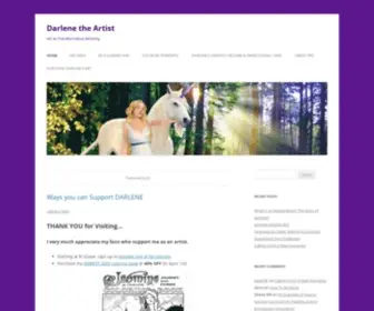 Darlenetheartist.com(Darlene the Artist) Screenshot