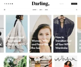Darlingmagazine.org(Darling, you are a work of art) Screenshot