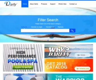 Darllyfilter.com(Darlly Pool & Spa Filtration) Screenshot