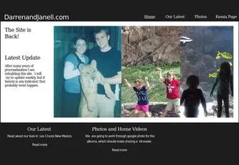 Darrenandjanell.com(Free website template) Screenshot