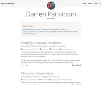 Darrenparkinson.uk(Darren Parkinson) Screenshot